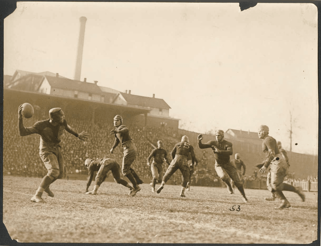 Early American football game, early 1900s
